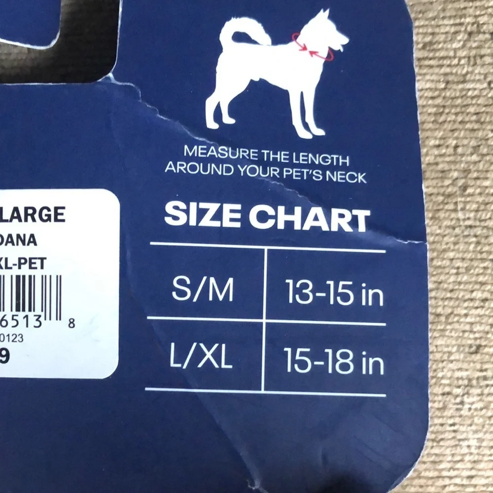 NWT Reebok Red RUN Dog Snap on Bandana S/M